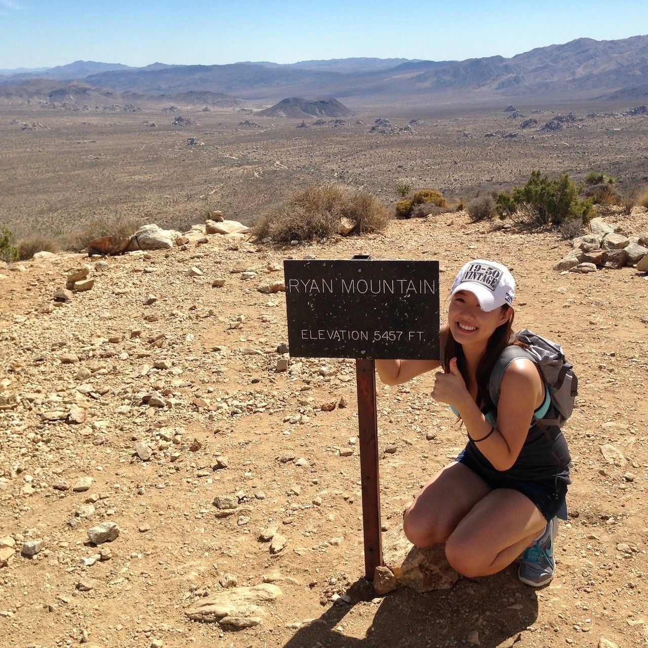 Nari hiking in Joshua Tree