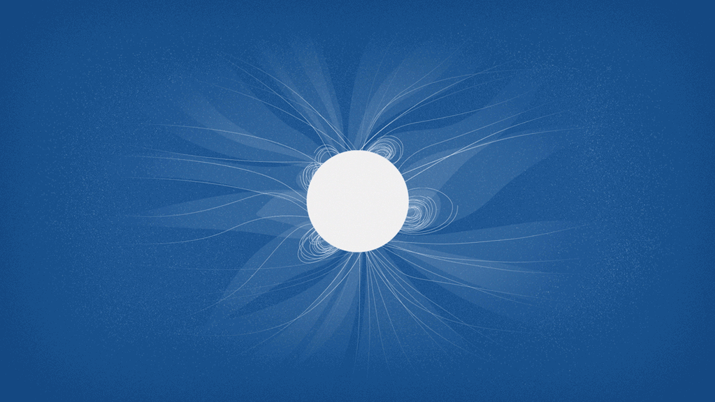 illustration of corona surrounding sun