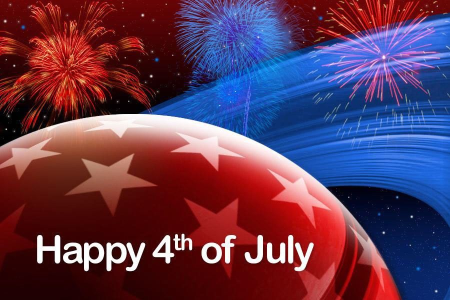 Saturn illustrated with stars and stripes and red, white and blue