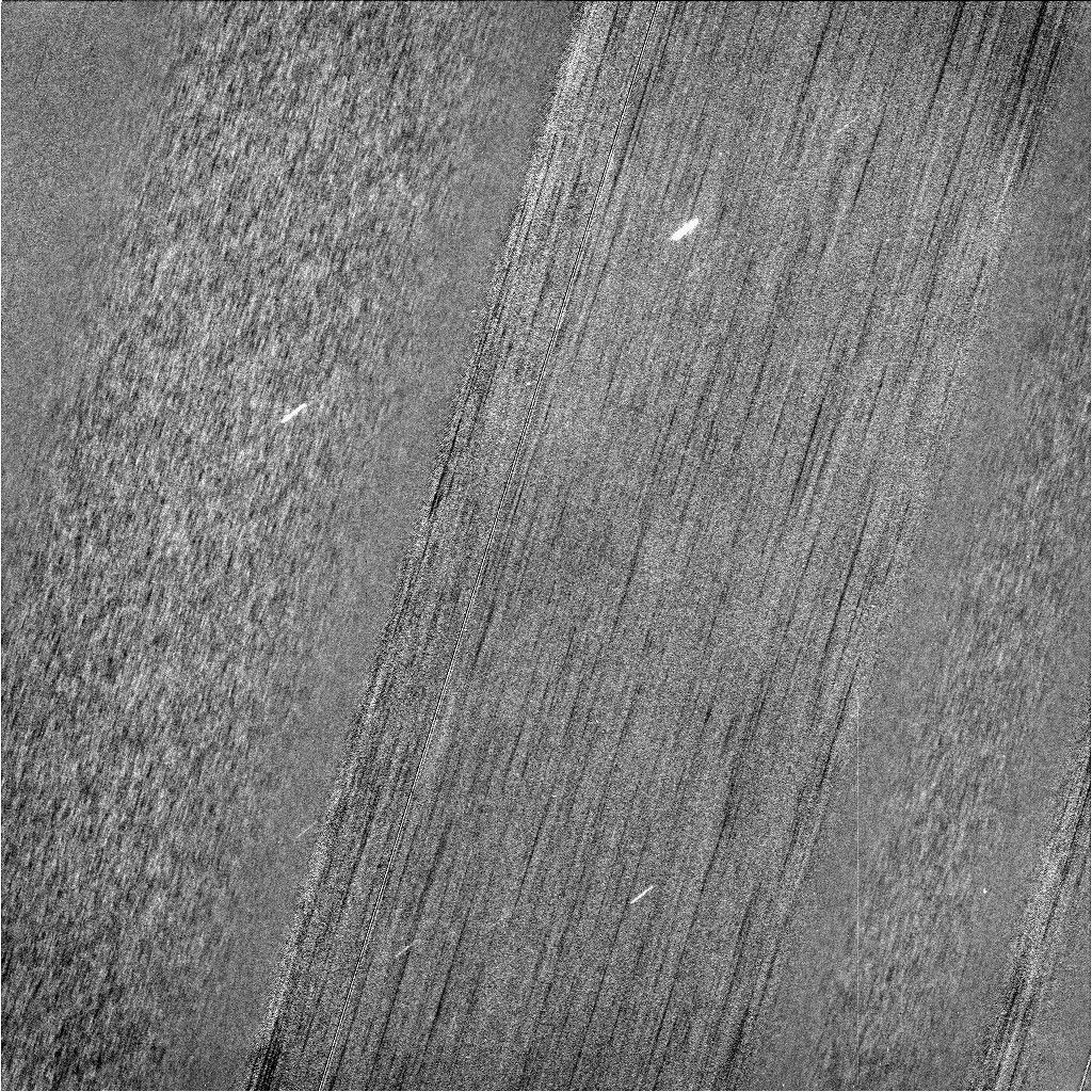 Enhanced ring picture shows unique textures in C ring.