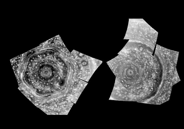 Polar storms on Saturn