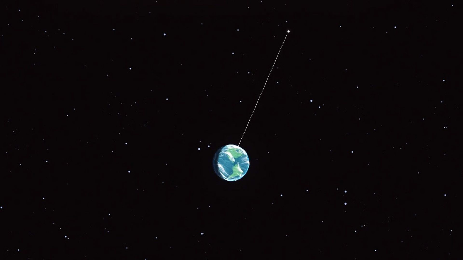 Location of North Star above Earth
