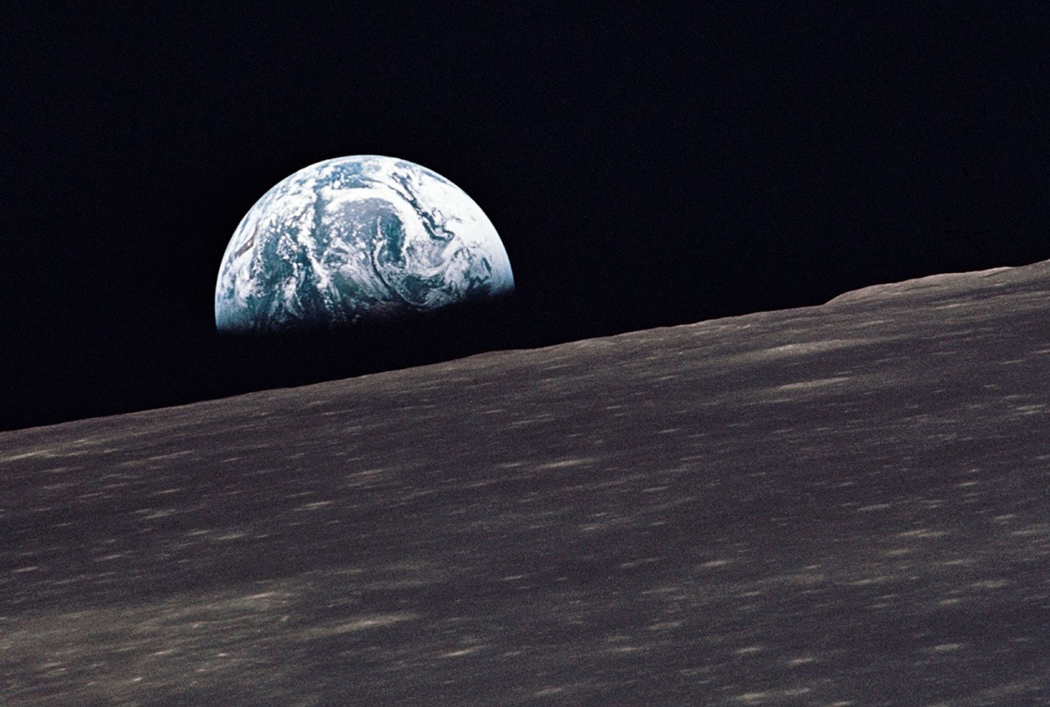 earth over moon