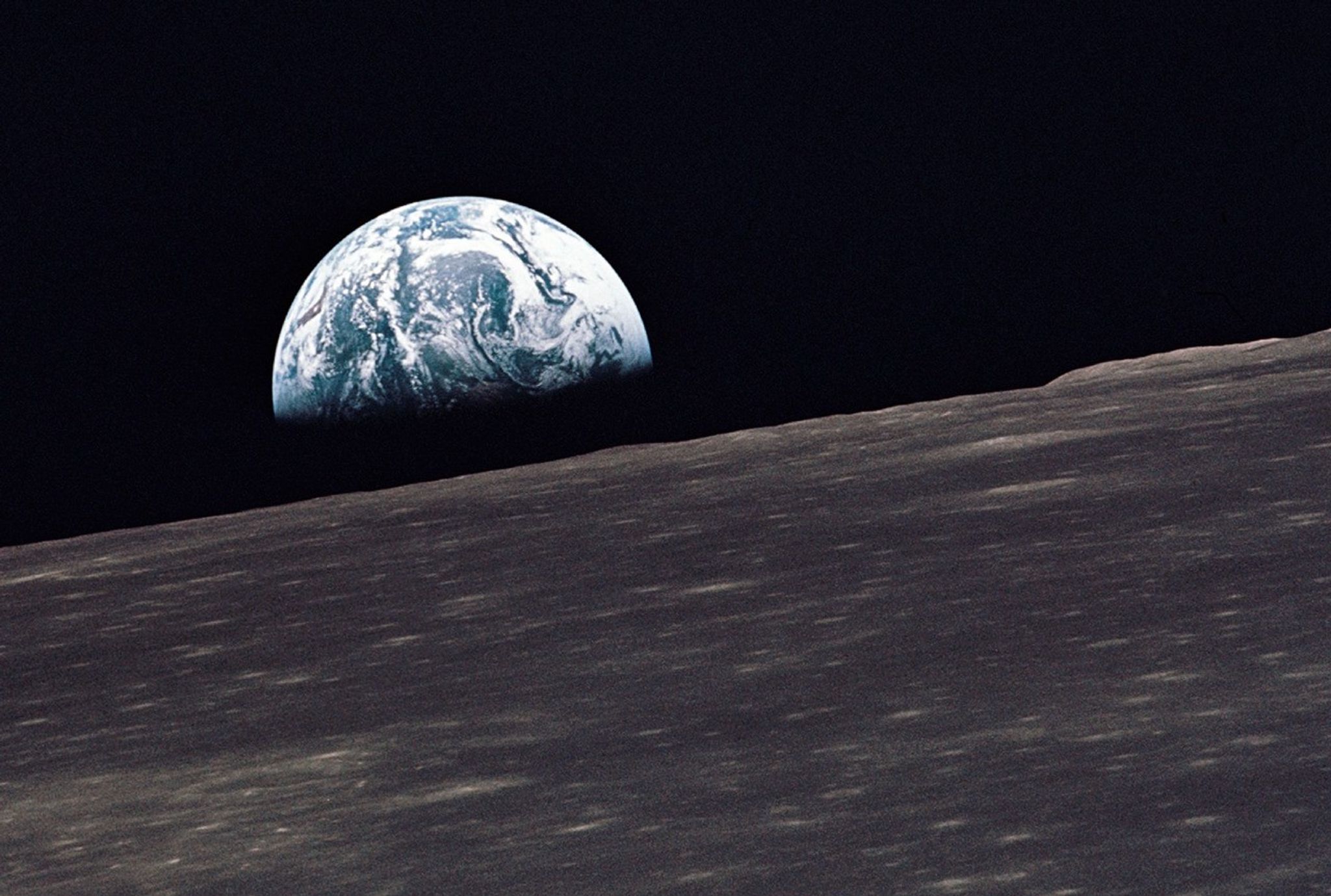 earth over moon