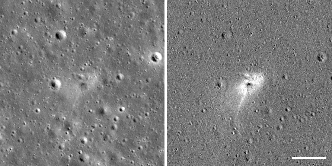 Enhanced Beresheet Impact Site