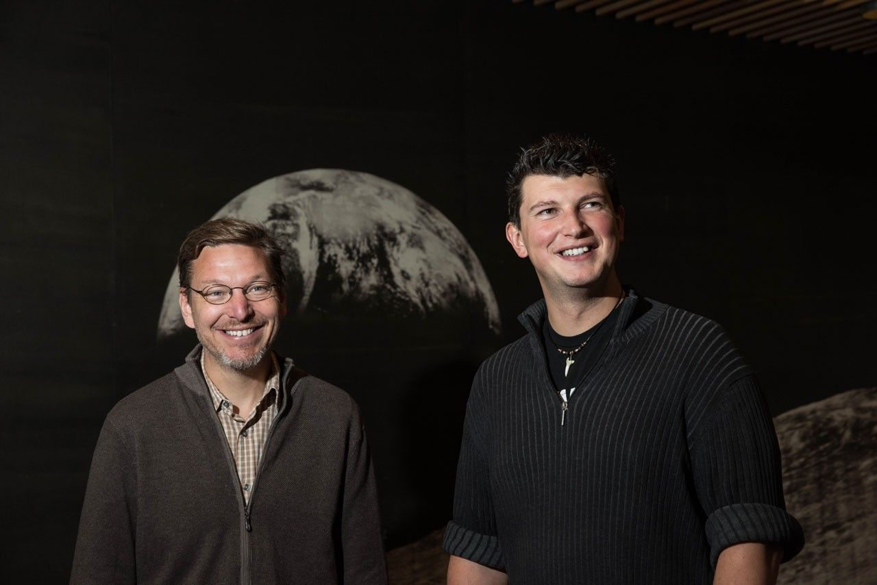 Mike Brown and Konstantin Batygin smiling together