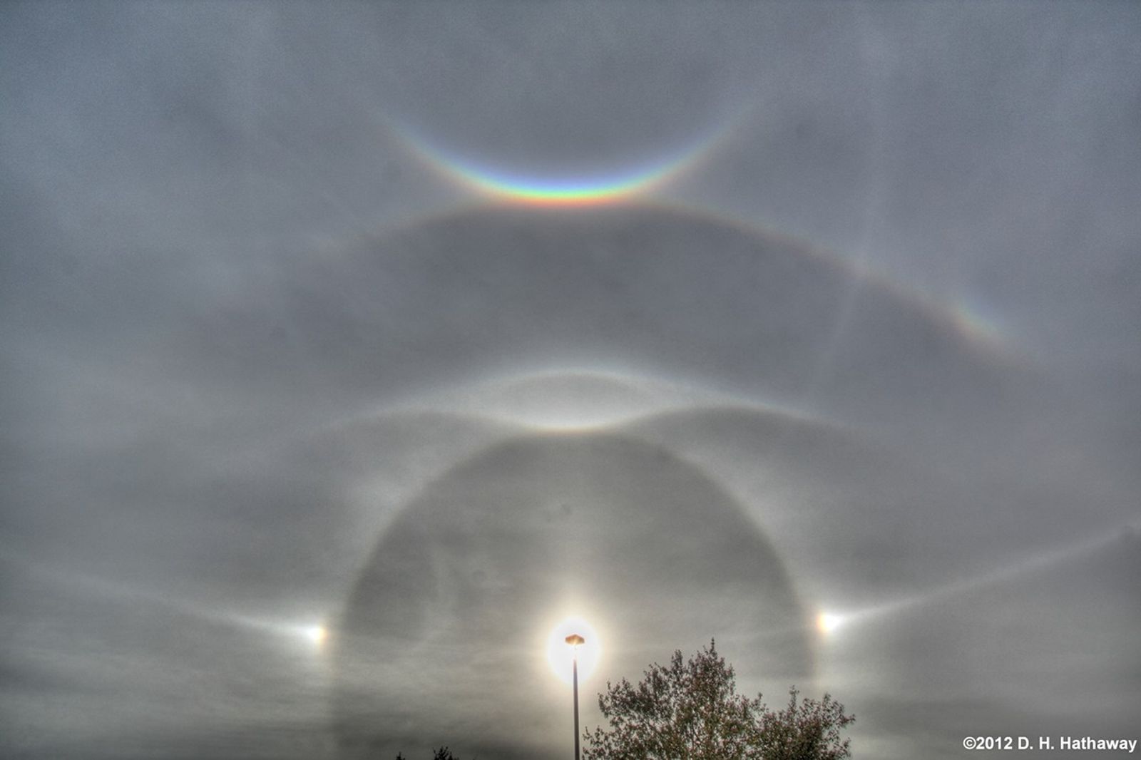 solar halos it the sky