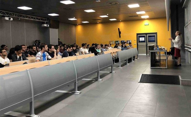 Dr. Cinzia Zuffada giving a lecture