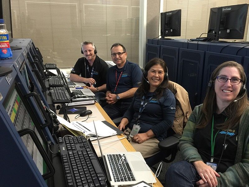 Khanara Ellers working the Jason-3 mission