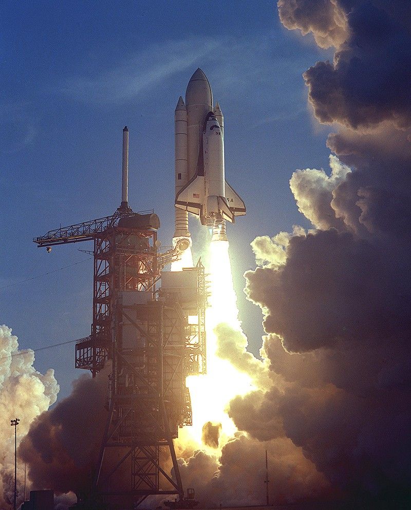 Space Shuttle Columbia launches