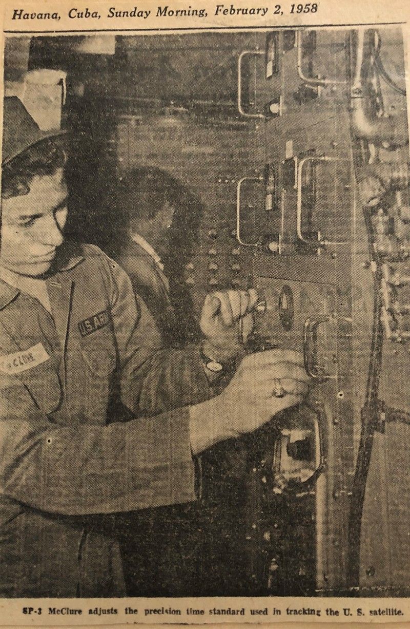 Jim McClure's dad in newspaper