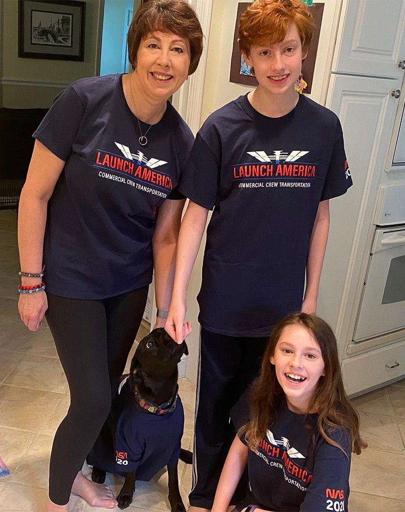 Nicola Fox with family