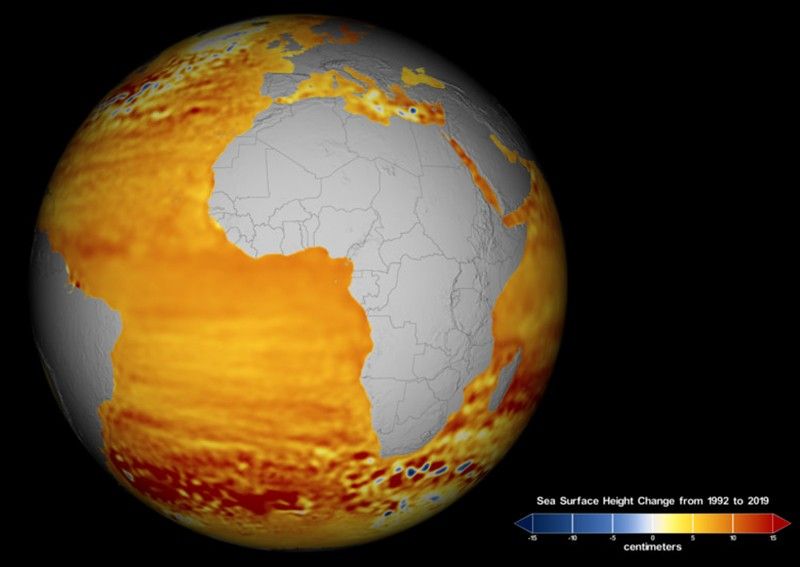 Sea level visualization