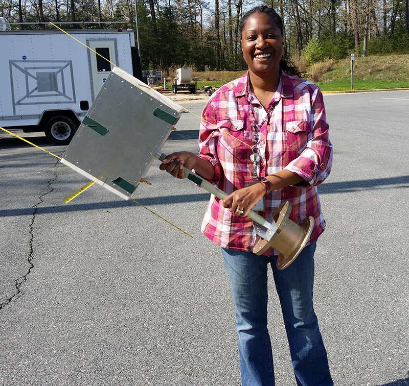 Alicia Joseph with Instrument