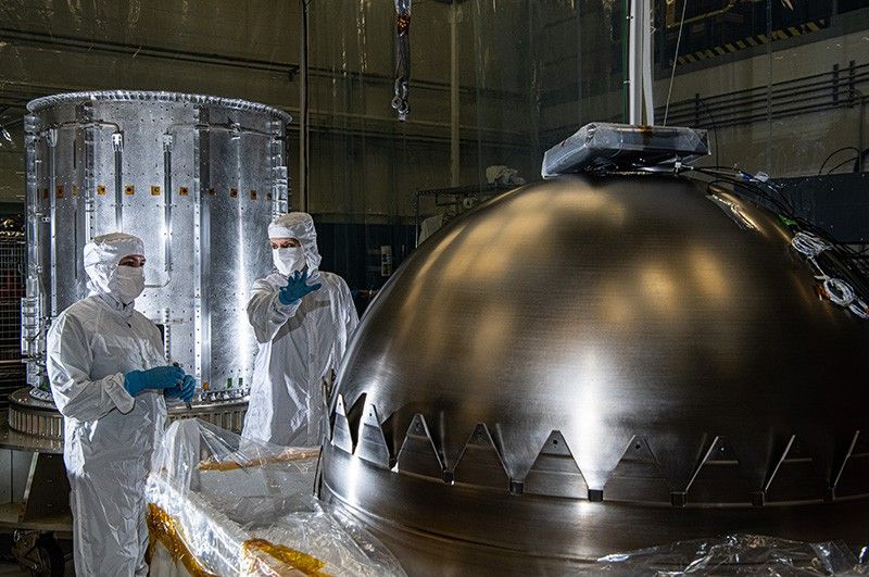 Europa Clipper silver dome