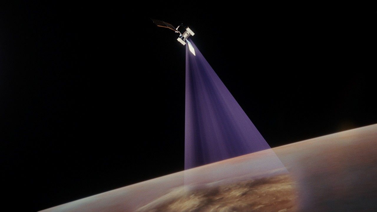 illustration of VISAR scanning Venus