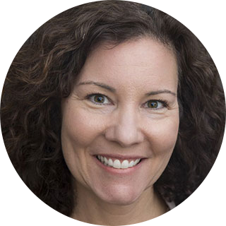 A portrait of Lori Rubino-Hare.