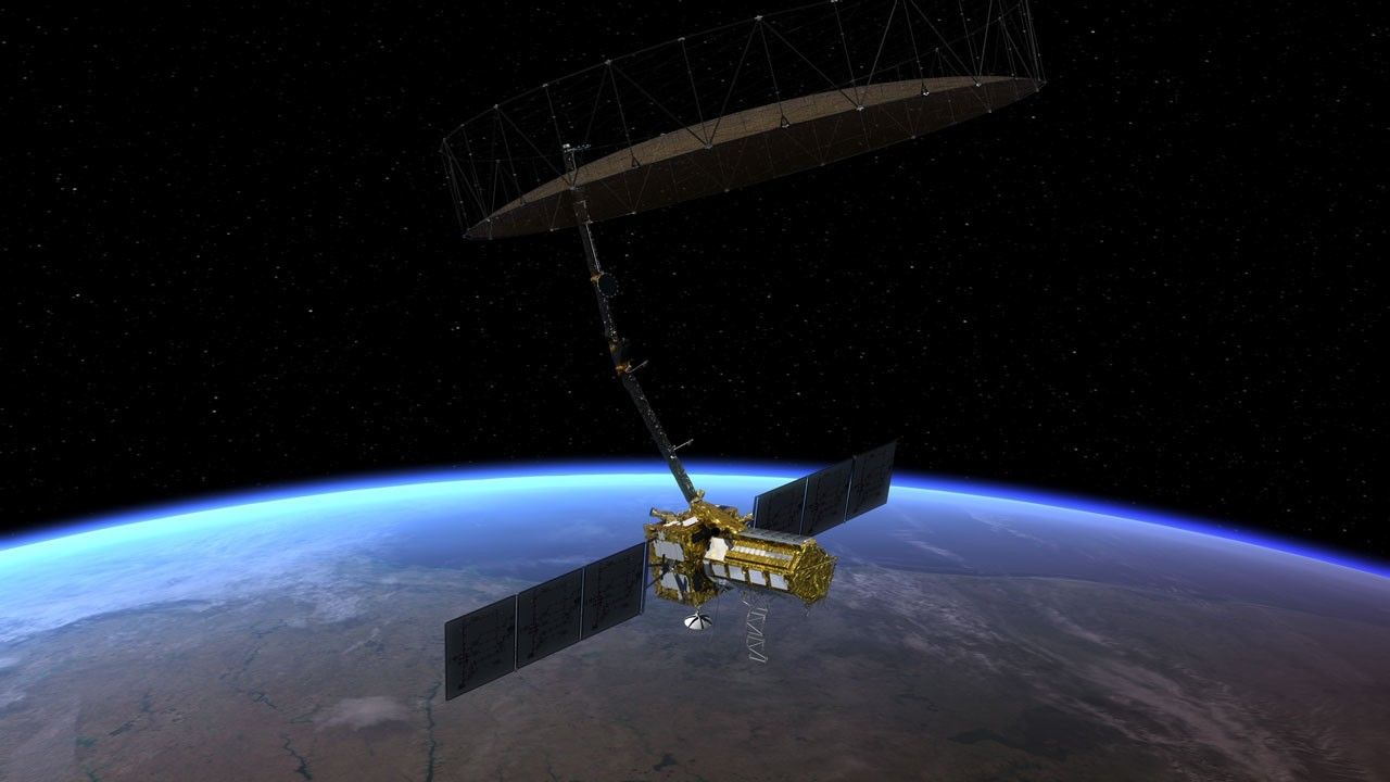NISAR_Over_Earth_Artist_Concept