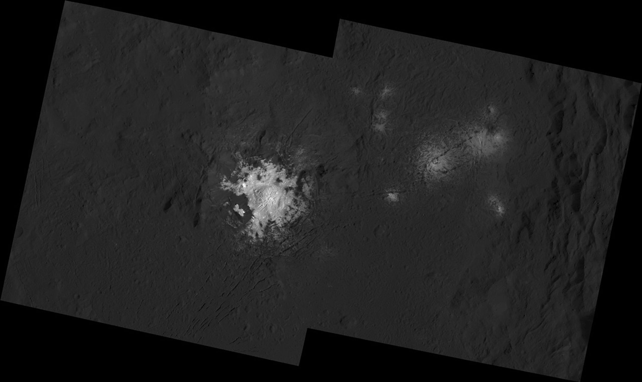 Occator Crater and Ceres' Brightest Spots