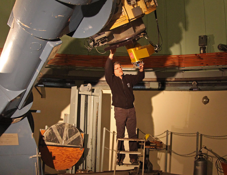 Citizen scientist Robert Stephens at the Cerro Tololo Inter-American Observatory in Chile in 2015.