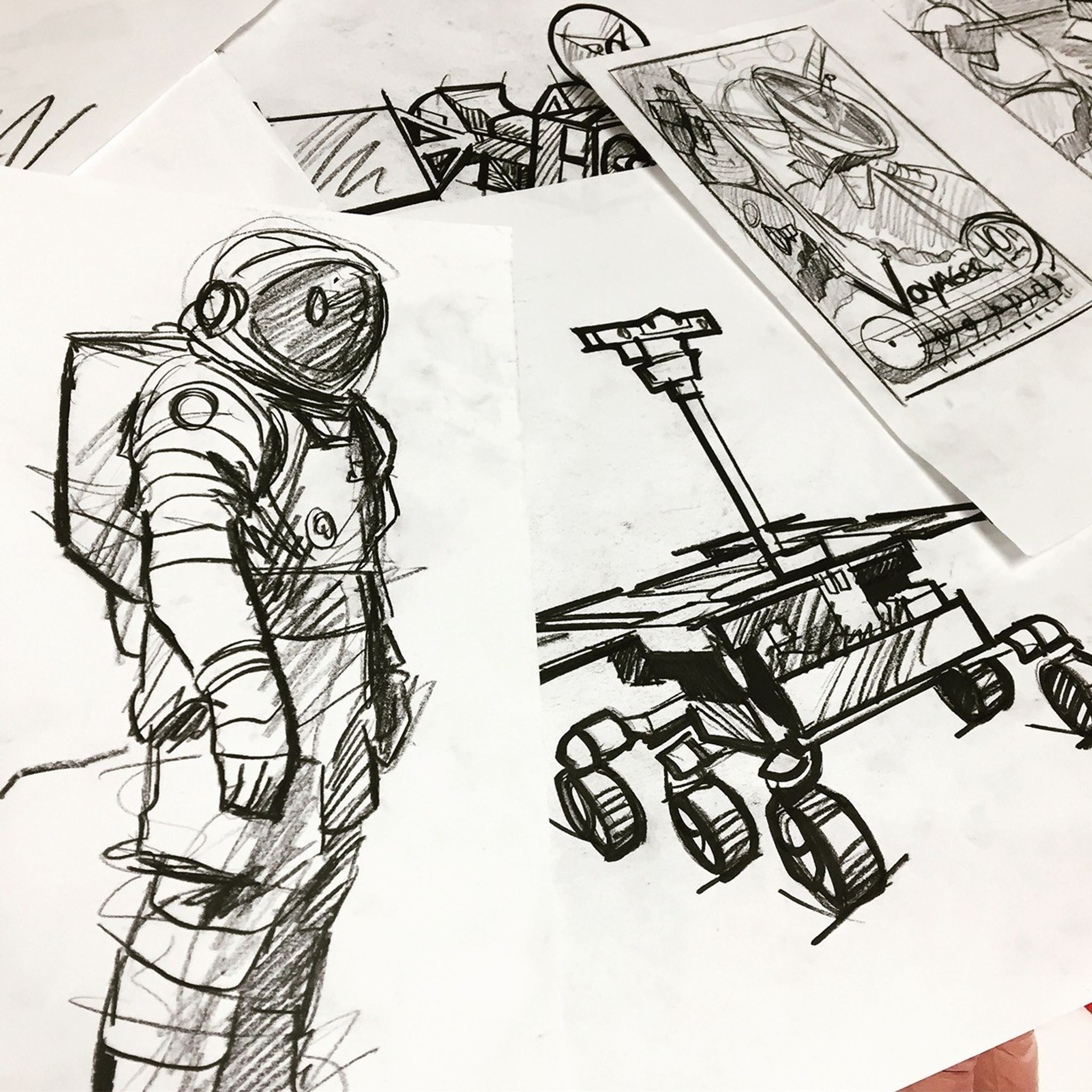 Visual Strategist is just a fancy term for designers and artists who support scientists and engineers with design thinking, visuals, strategy and communication.