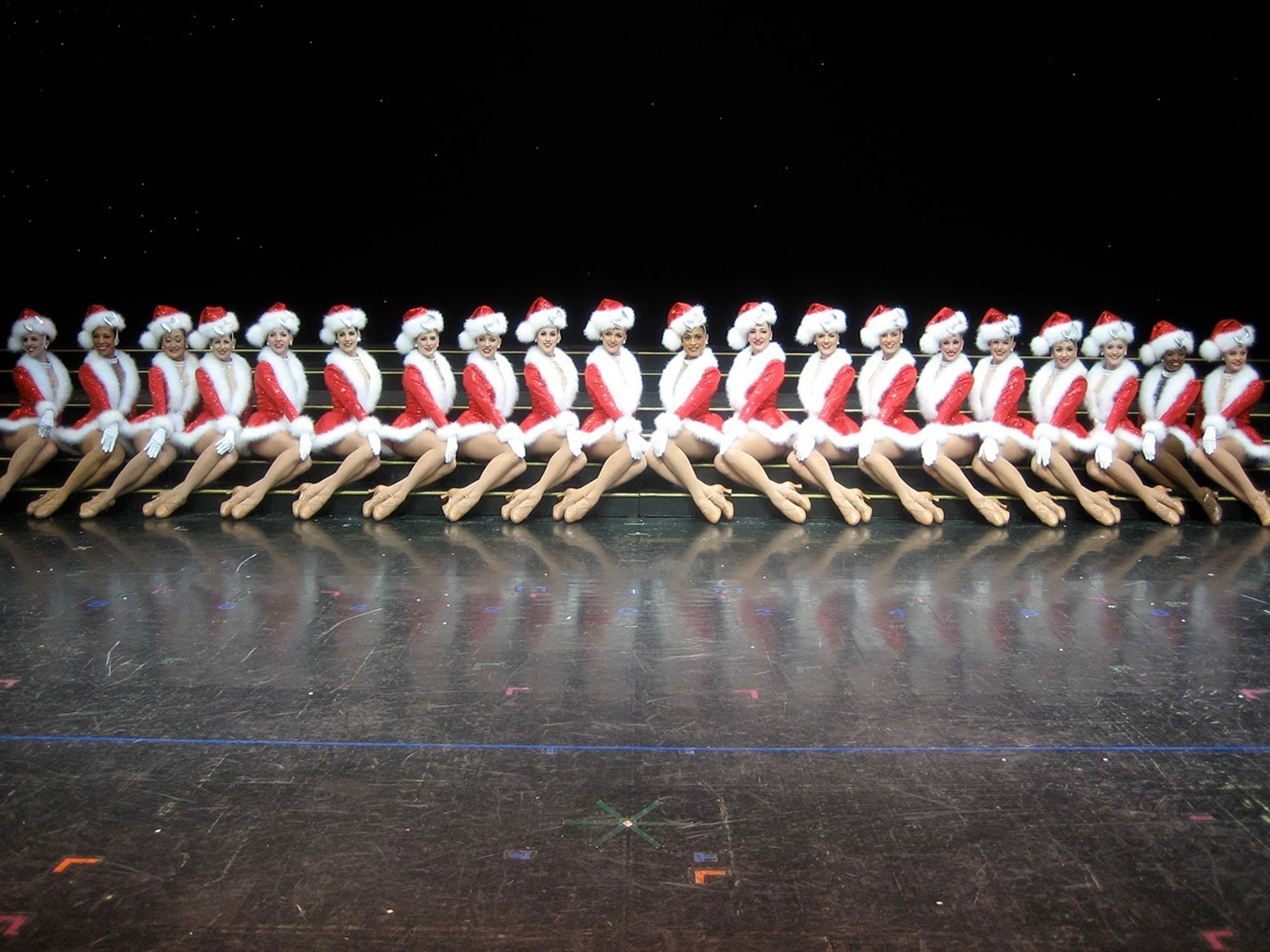 The Radio City Rockettes in 2009 (6th from the right)