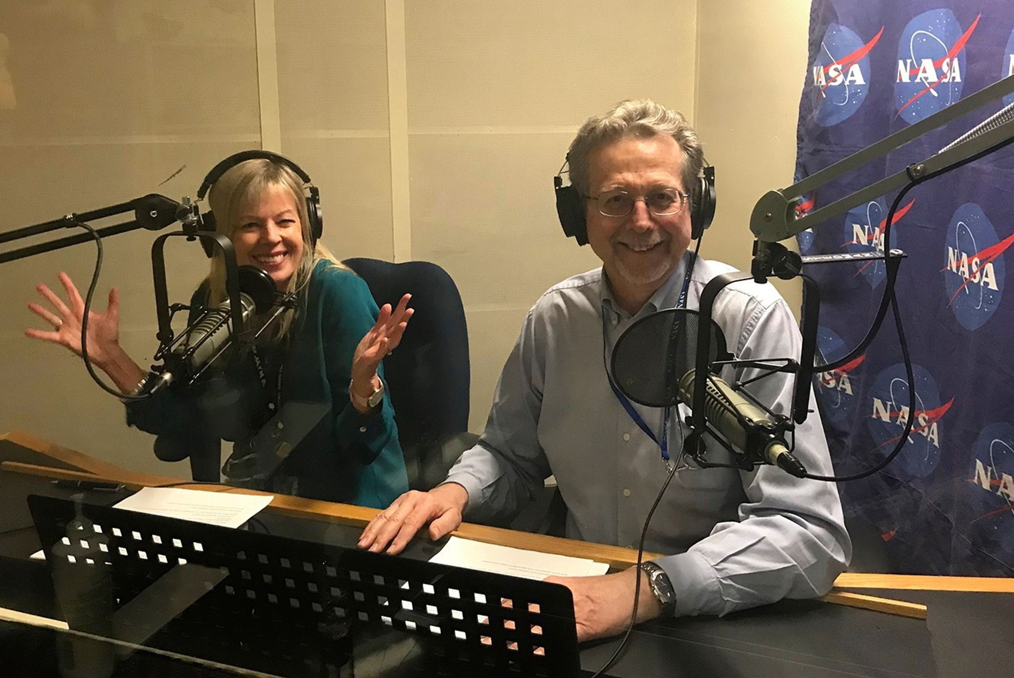 Producing NASA HQ's podcast, "Gravity Assist," with NASA Chief Scientist Jim Green