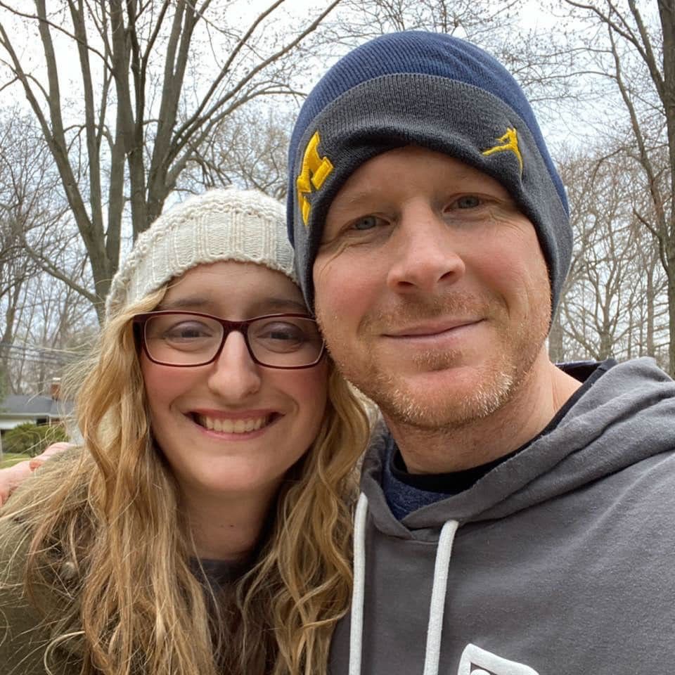 Jeffrey with his wife Kerri.